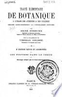 Traité élémentaire de botanique à l'usage des athénées & des collèges