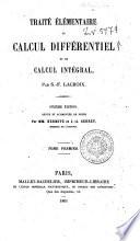 Traite elementaire de calcul differentiel et de calcul integral