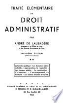 Traité élémentaire de droit administratif