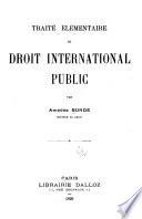 Traité élémentaire de droit international public