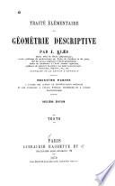 Traité élémentaire de géométrie descriptive
