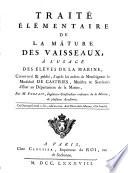 Traité élémentaire de la mâture des vaisseaux