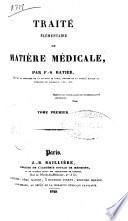 Traité élémentaire de matière médicale