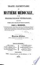 Traité élémentaire de matière médicale ou de pharmacologie vétérinaire