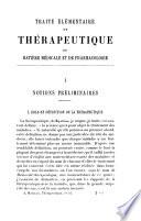 Traite elementaire de therapeutique de matiere medicale et de pharmacologie v.1