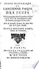 Traité historique de l'ancienne paque des juifs
