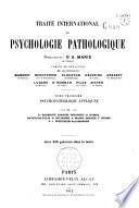 Traité international de psychologie pathologique