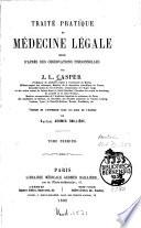 Traité pratique de médecine légale