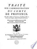 Traité sur l ́administration du Comté de Provence