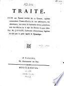 Traité, sur les terres noyées de la Guiane