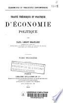 Traité théorique et pratique d'économie politique. 4