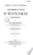 Traité théorique et pratique d'économie politique
