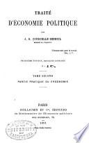 Traité théorique et pratique d'économie politique