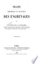 Traité théorique et pratique des engrenages