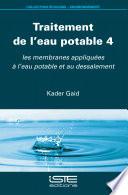 Traitement de l’eau potable 4