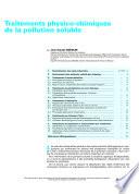 Traitements physico-chimiques de la pollution soluble