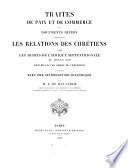 Traités de Paix et de Commerce et Documents divers concernant les relations des Chrétièns avec les Arabes de l'Afrique septentrionale au moyen age