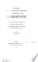 Traités des parties des animaux de la marche des animaux d'Aristote
