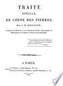 Traitʹe spʹecial de coupe des pierres