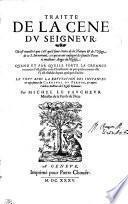 TRAITTÉ DE LE CENE DV SEIGNEVR