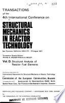 Transactions of the 4th International Conference on Structural Mechanics in Reactor Technology, San Francisco, California, USA, 15-19 August 1977: Structural analysis of reactor fuel elements