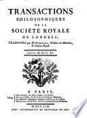 Transactions Philosophiques De La Société Royale De Londres ...