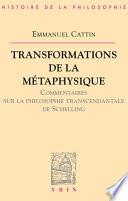 Transformations de la métaphysique