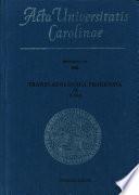 Translatologica Pragensia