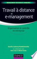 Travail à distance et e-management