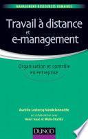 Travail à distance et e-management
