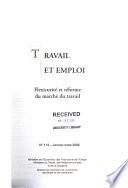 Travail et emploi