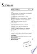 Travail et emploi