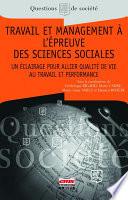 Travail et management à l'épreuve des sciences sociales