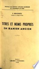 Travaux de l'Institut d'études iraniennes de l'Université de la Sorbonne nouvelle