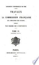 Travaux de la Commission française sur l'industrie des nations