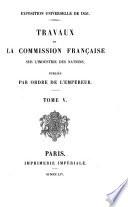 Travaux de la commission française sur l'industrie des nations