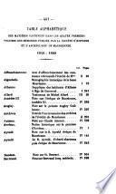 Travaux de la société d'histoire et d'archéologie de la Province de Maurienne