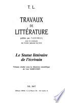 Travaux de littérature
