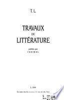 Travaux de littérature