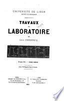 Travaux du laboratoire de Leon Fredericq, Université de Liège, Institut de physiologie