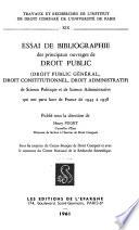 Travaux et Recherches
