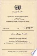 Treaties and International Agreements Registered Or Filed and Recorded with the Secretariat of the United Nations