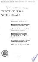 Treaty of Peace with Hungary