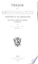 Trésor de chronologie d'histoire et de géographie pour l'étude et l'emploi des documents du moyen âge