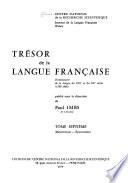 Trésor de la langue française