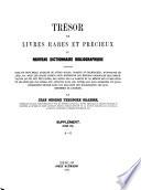 Trésor de livres rares et précieux;