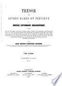 Trésor de livres rares et precieux