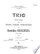 Trio en Mi b majeur pour piano, violon, violoncelle