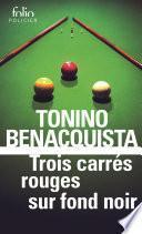 Trois carrés rouges sur fond noir