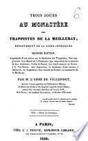 Trois jours au monastère des trappistes de la Meilleray, département de la Loire-Inférieure